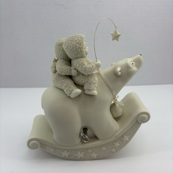 Dept 56 Snowbabies "Just Follow The Star" Moving Musical Figure Polar‎ Bear - Picture 10 of 12